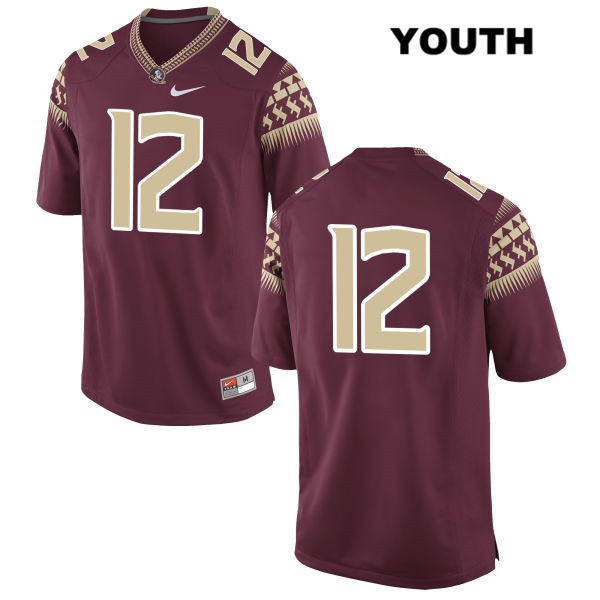 Youth NCAA Nike Florida State Seminoles #12 A.J. Lytton College No Name Red Stitched Authentic Football Jersey VYV8369DJ